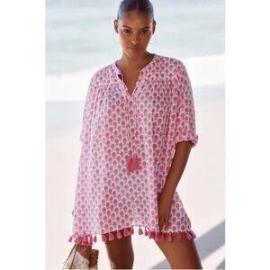 Roller Rabbit Serafina Block Print Tunic Tassel